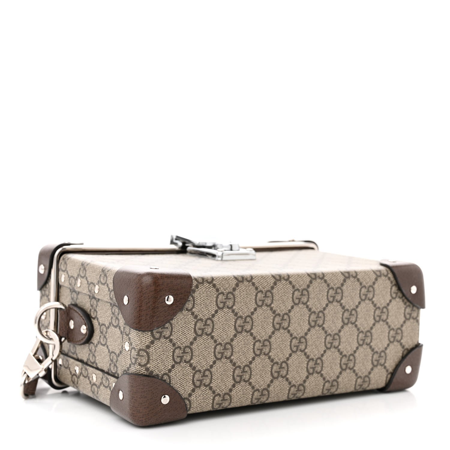 Gucci GG Supreme Monogram Globe-Trotter Beauty Case Brown 4 of 12