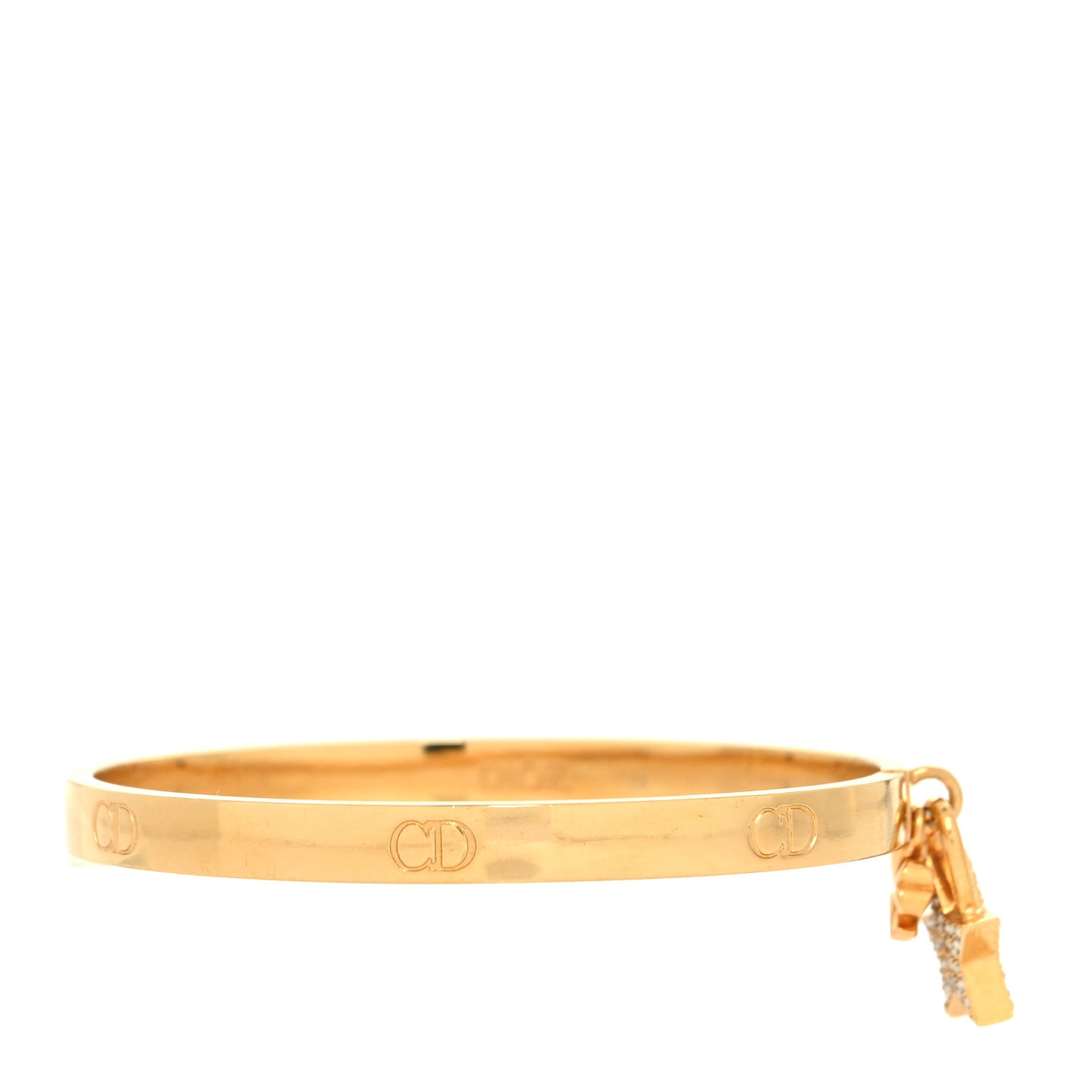 Metal Crystal Lucky Locket Star Bracelet Gold