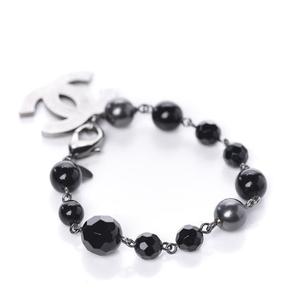Chanel Beaded CC Bracelet Black 2 of 4