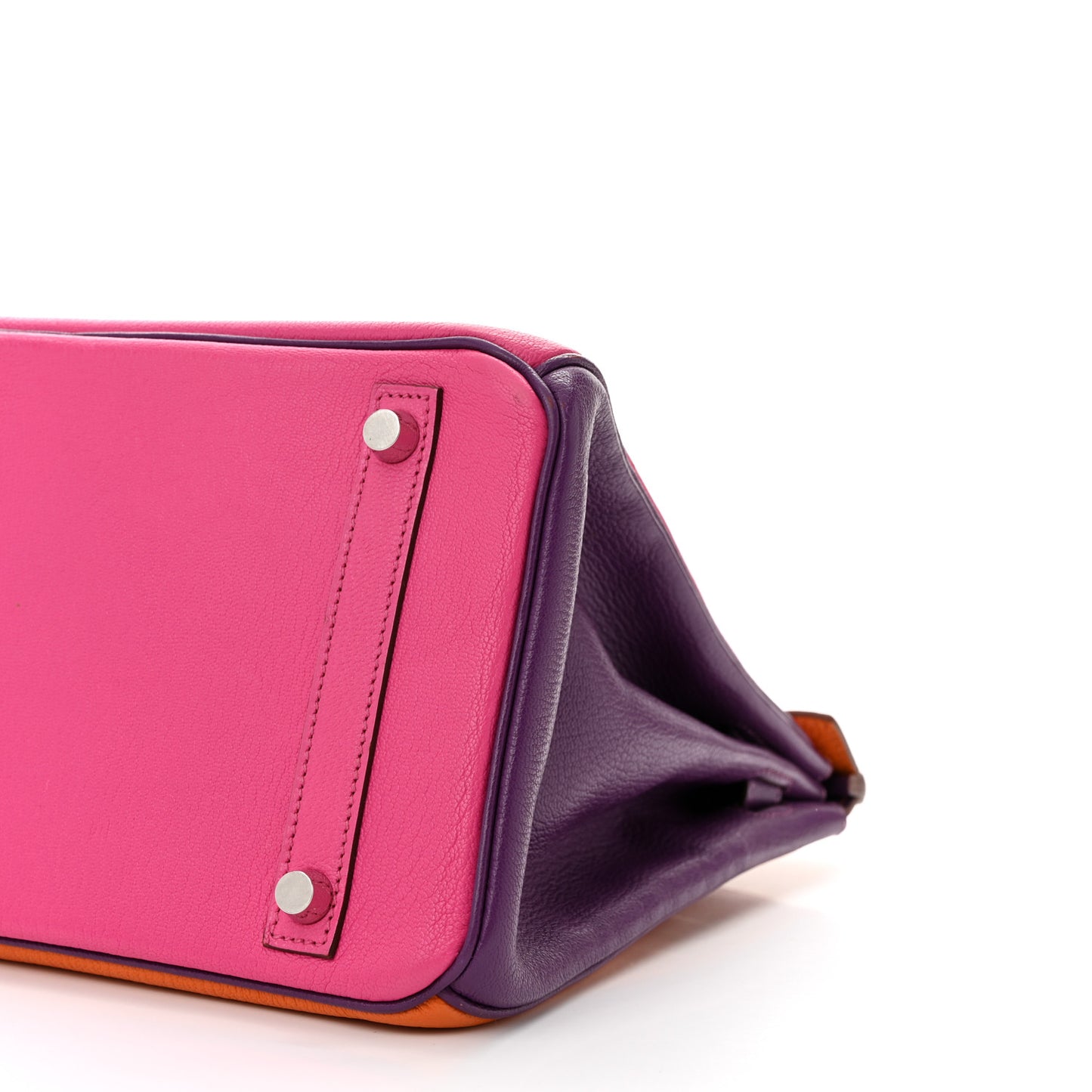 Chevre Horseshoe Birkin 30 Rose Shocking Violet Orange