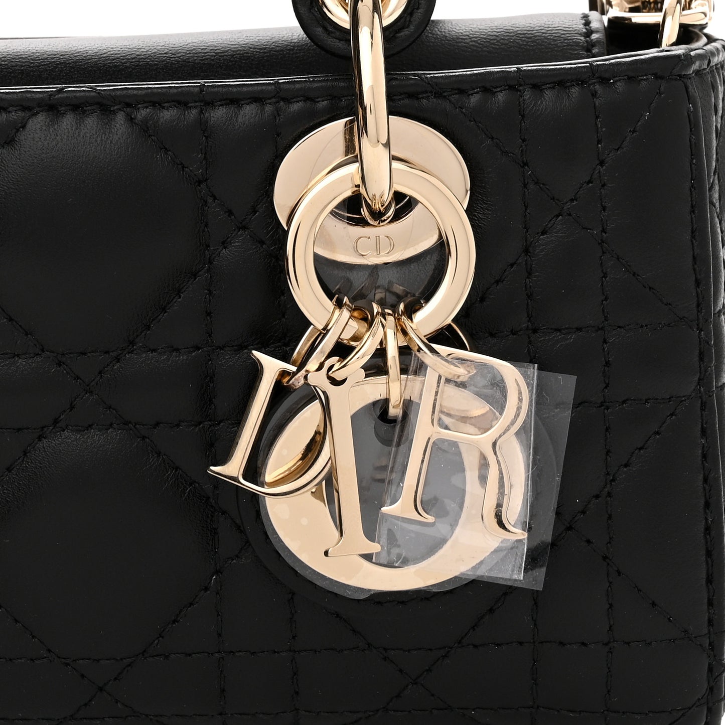 Lambskin Cannage Micro Lady D-Joy Black