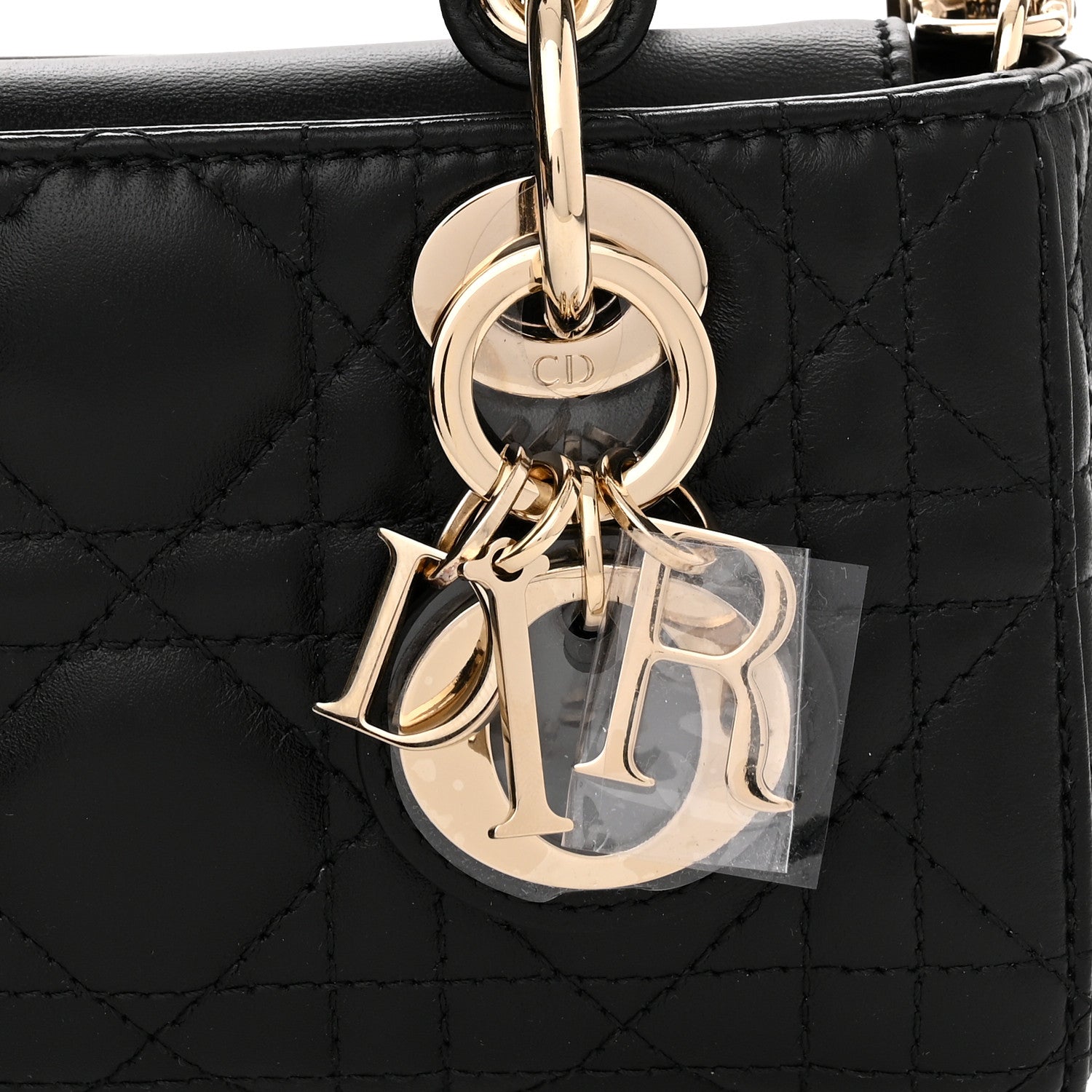 Christian Dior Lambskin Cannage Micro Lady D-Joy Black 8 of 10