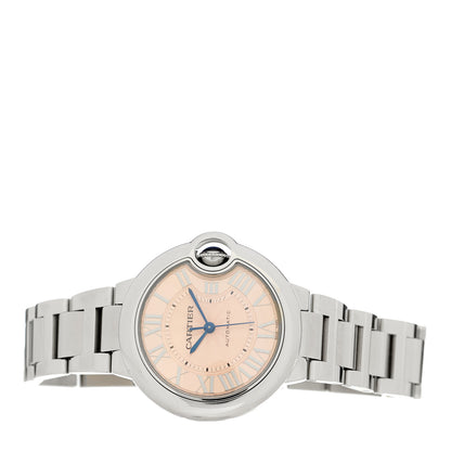 Cartier Stainless Steel 33mm Ballon Bleu De Cartier Automatic Watch Pink 2 of 5