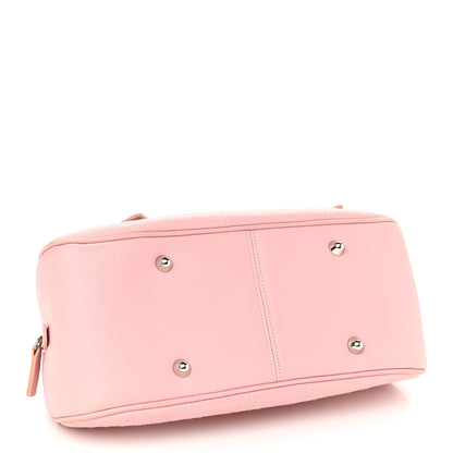Christian Dior Calfskin Cannage Handbag Pink 4 of 13