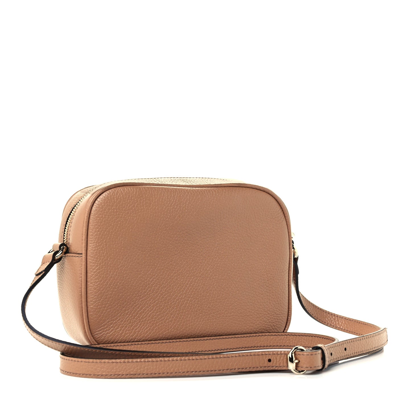 Pebbled Calfskin Small Soho Disco Bag Camelia