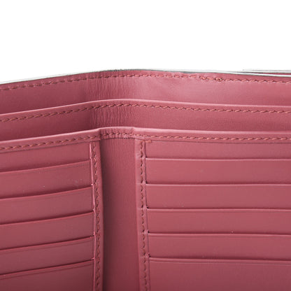 Gucci GG Supreme Monogram Blooms French Flap Wallet Beige Multicolor Dry Rose 9 of 10
