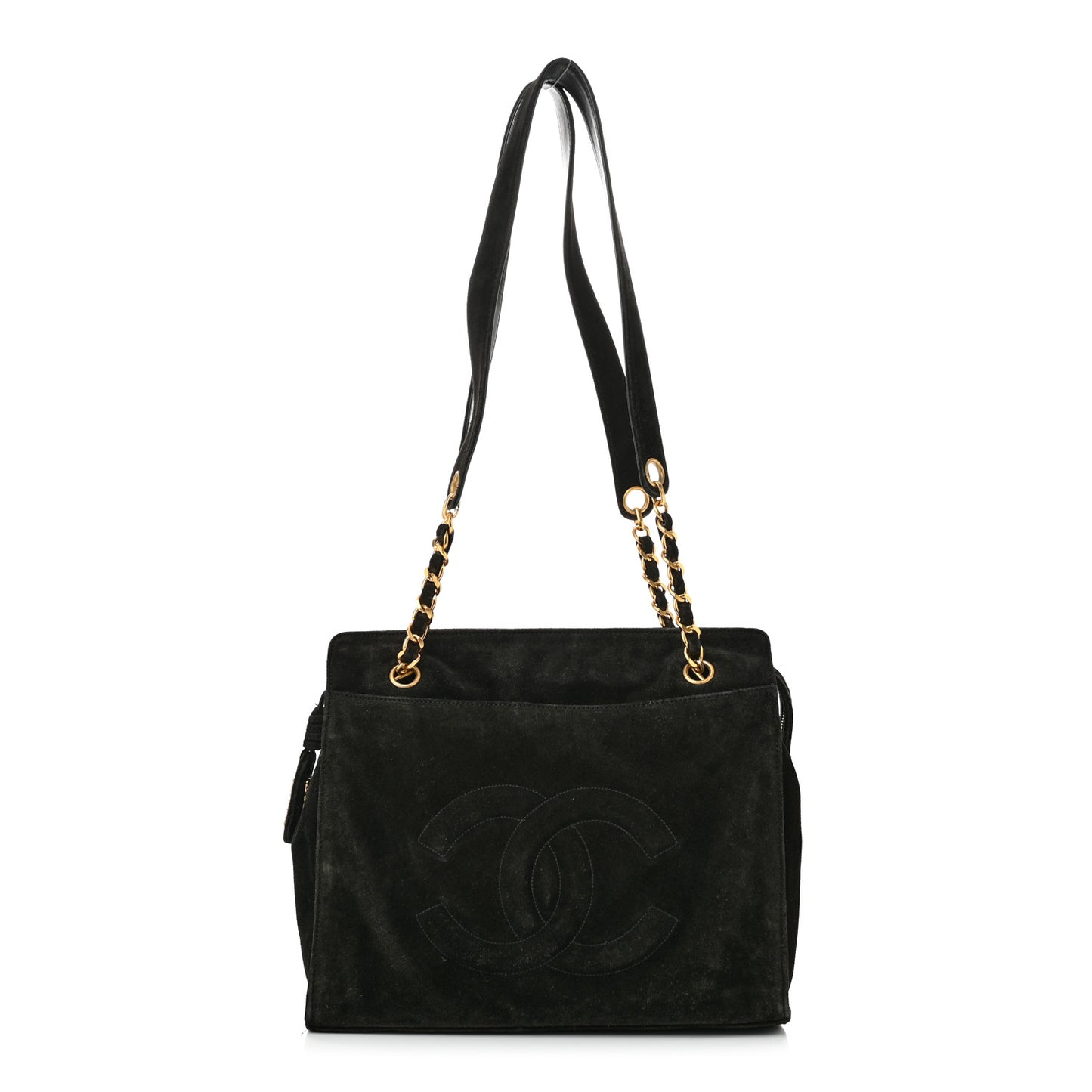 Suede CC Shoulder Bag Brown