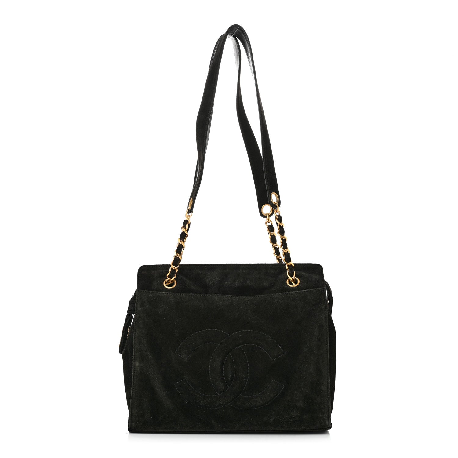 Chanel Suede CC Shoulder Bag Brown 1 of 11