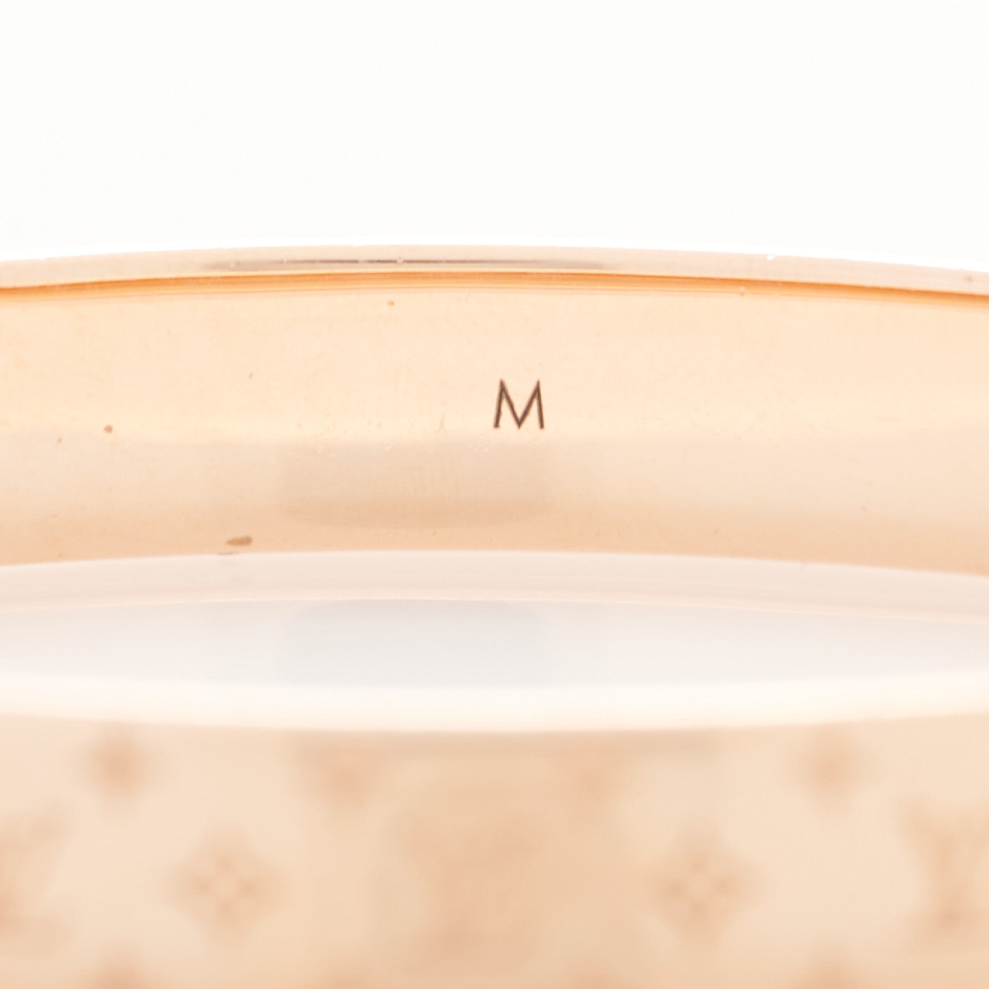 Louis Vuitton Brass Monogram Nanogram Cuff M Pink Gold 5 of 7