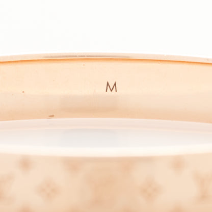 Louis Vuitton Brass Monogram Nanogram Cuff M Pink Gold 5 of 7