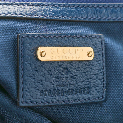 Gucci GG Supreme Kaleidoscope Calfskin Script Logo Gucci 100 Tote Bag Blue Orange Multicolor Blue Agata 6 of 8