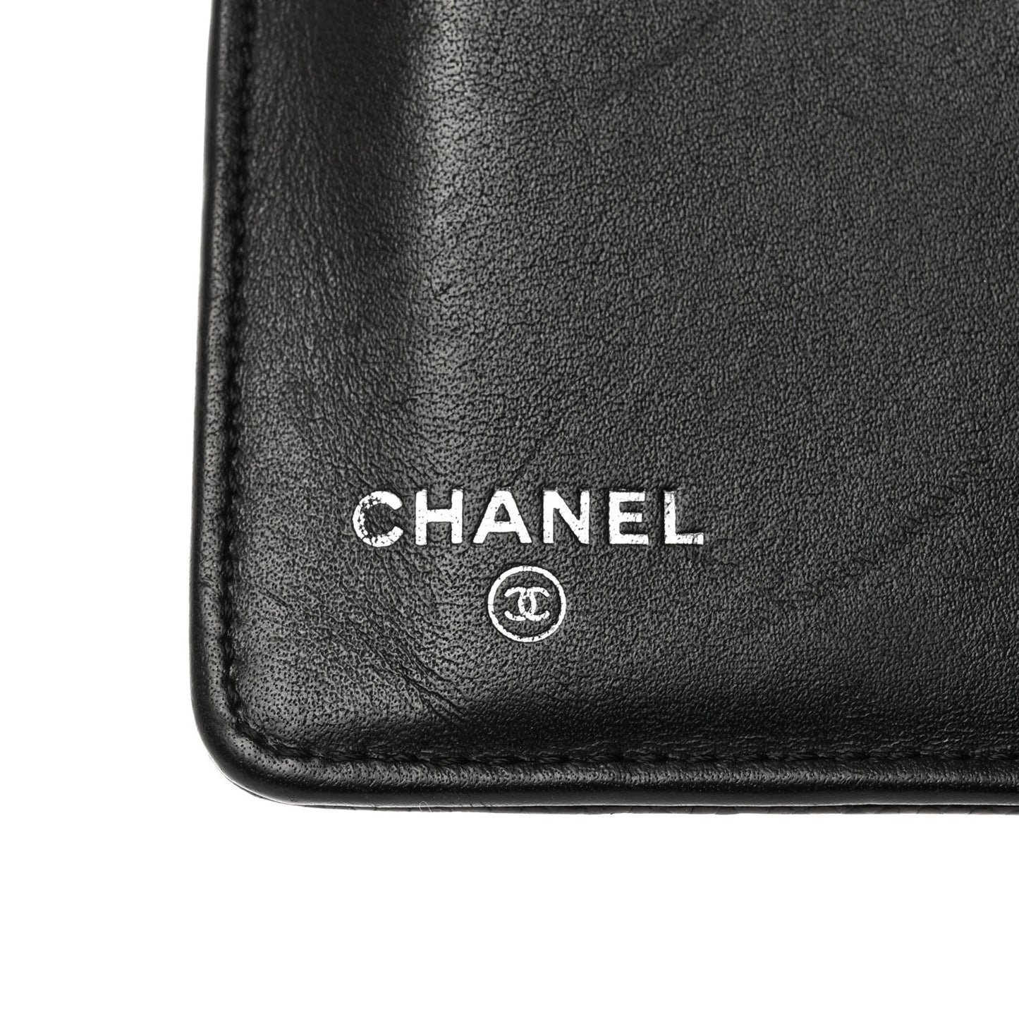 Caviar Quilted Boy Yen Wallet Black