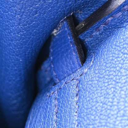 Hermes Togo Birkin 25 Bleu Electrique 7 of 11
