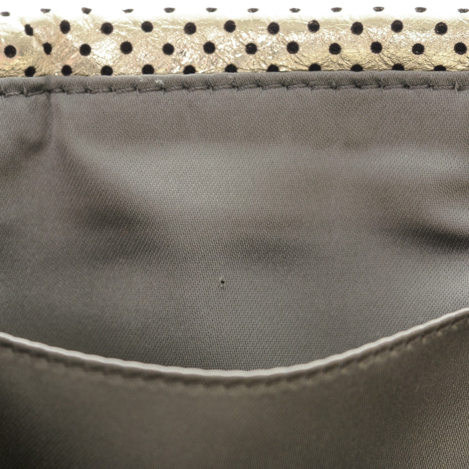 Chanel Metallic Crackled Calfskin Perforated Large Drill Flap Gold 8 of 9