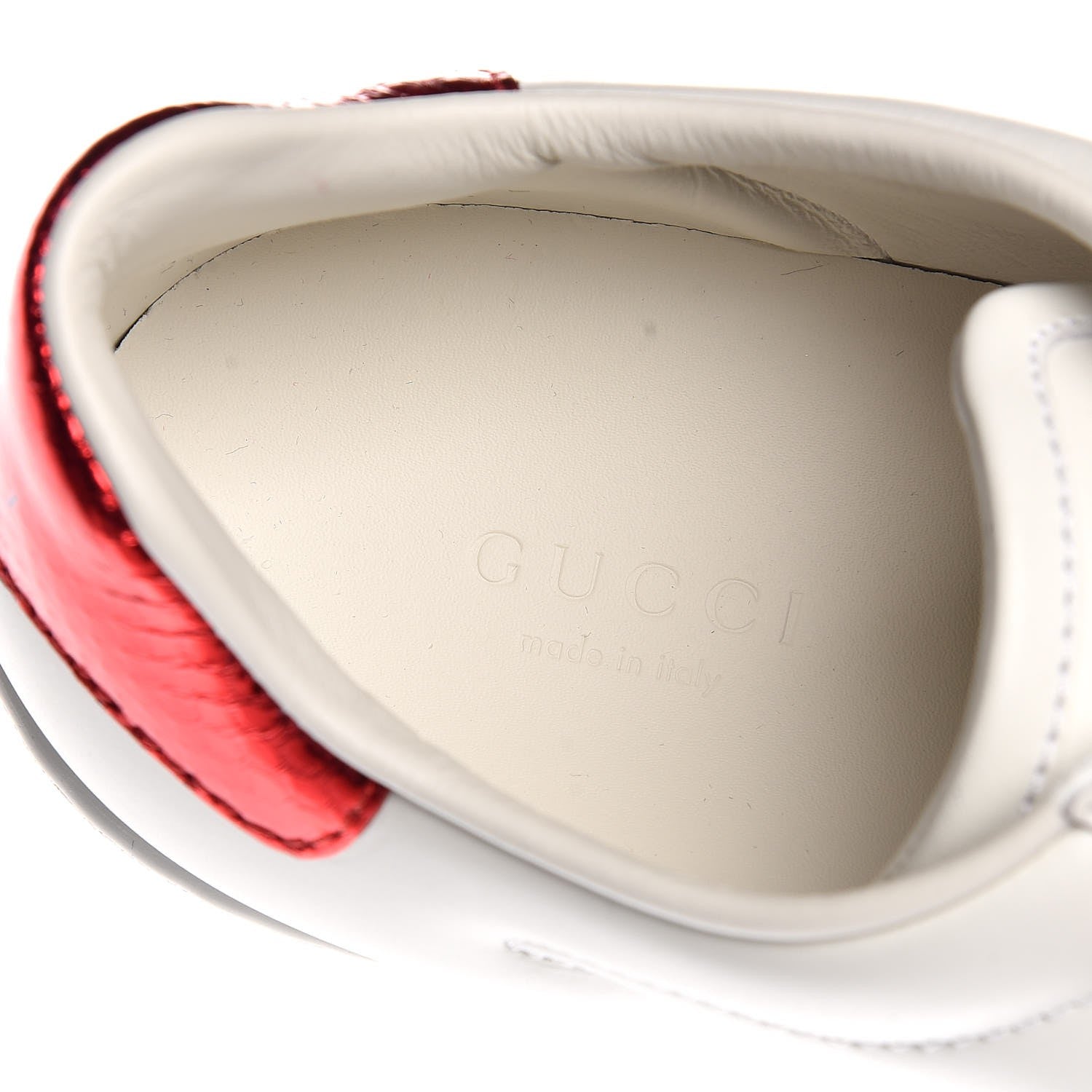 Gucci Calfskin Ayers Web Dagger Embroidered Ace Sneakers 37 White 8 of 11