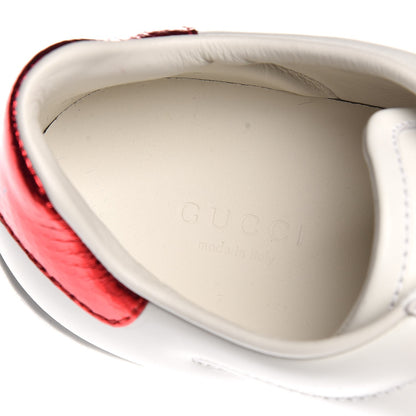 Gucci Calfskin Ayers Web Dagger Embroidered Ace Sneakers 37 White 8 of 11