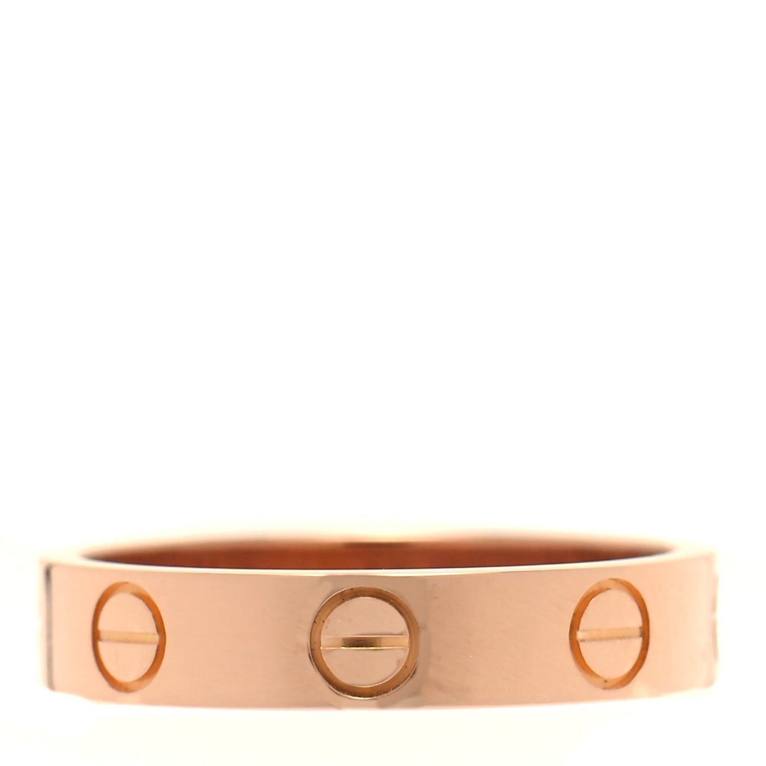 Cartier 18K Yellow Gold 3.5mm LOVE Wedding Band Ring 49 4.75 3 of 5