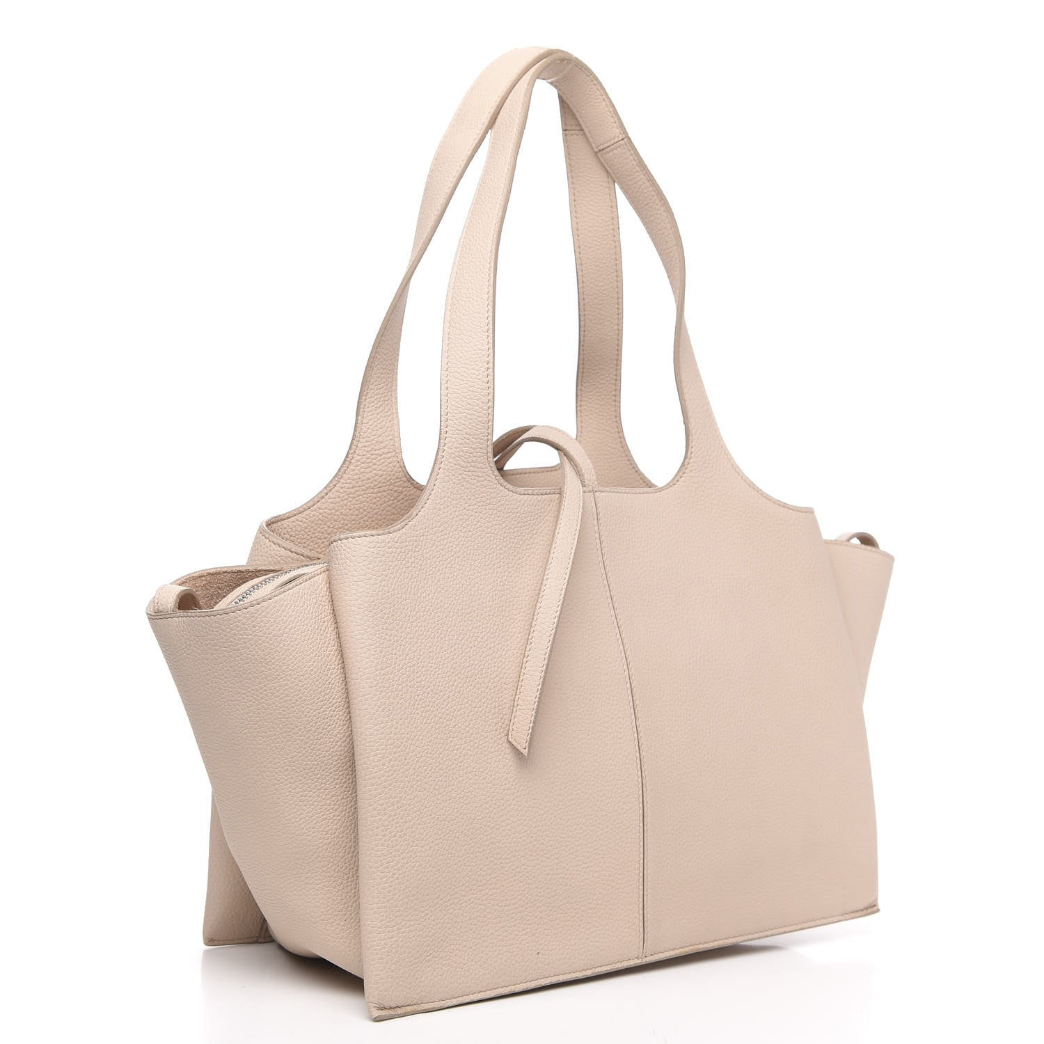Celine Baby Grained Calfskin Small Tri-Fold Bag Powder 3 of 11