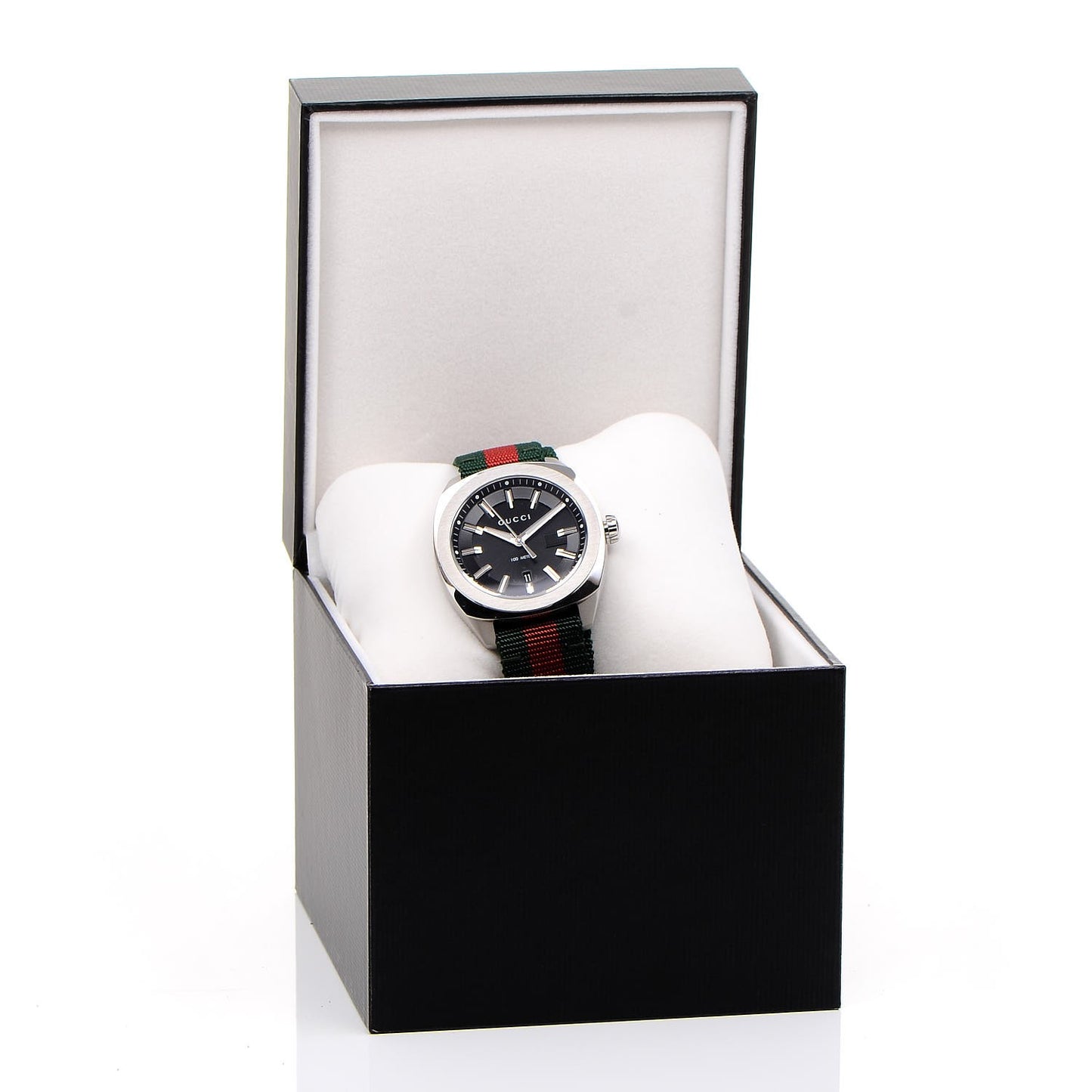 Stainless Steel Nylon 41mm GG2570 Quartz Watch Black