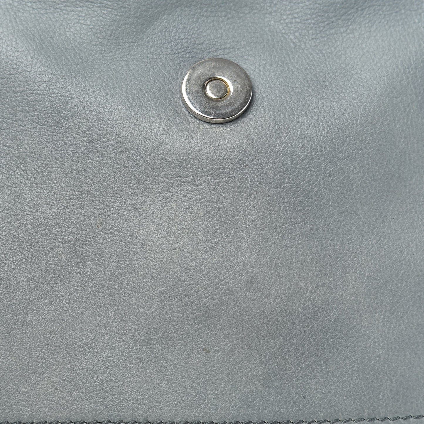 Suede Calfskin Small Faye Backpack Washed Blue