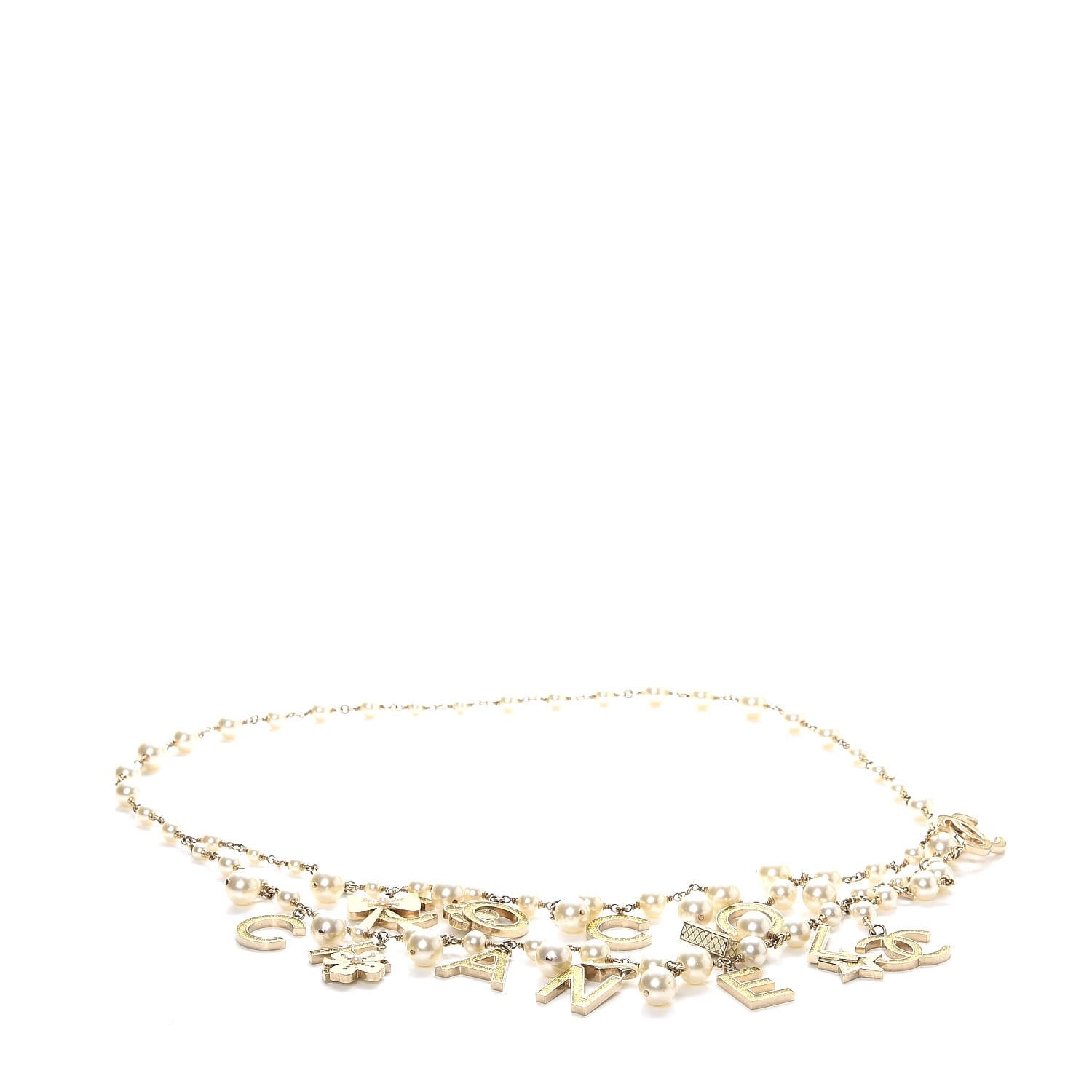Chanel Pearl Charm Coco CC Belt Gold 4 of 11