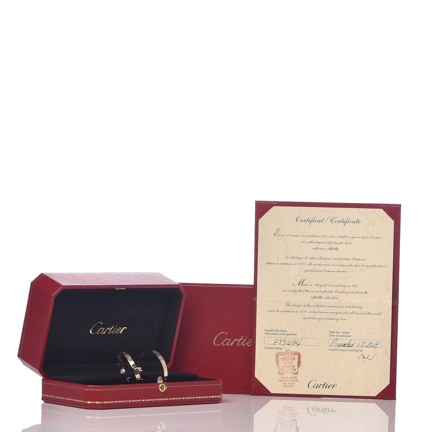 Cartier 18K Yellow Gold Large LOVE Hoop Earrings 5 of 5