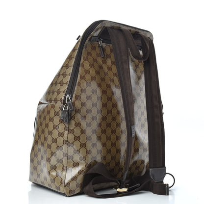 Gucci Crystal Monogram Backpack Dark Brown 2 of 8