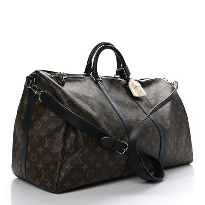 Louis Vuitton Monogram Macassar Keepall Bandouliere 55 3 of 12