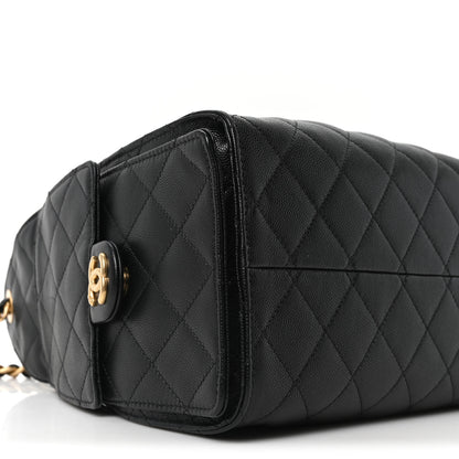 Chanel Caviar Quilted Small Chanel 25 Handbag Black 9 of 10