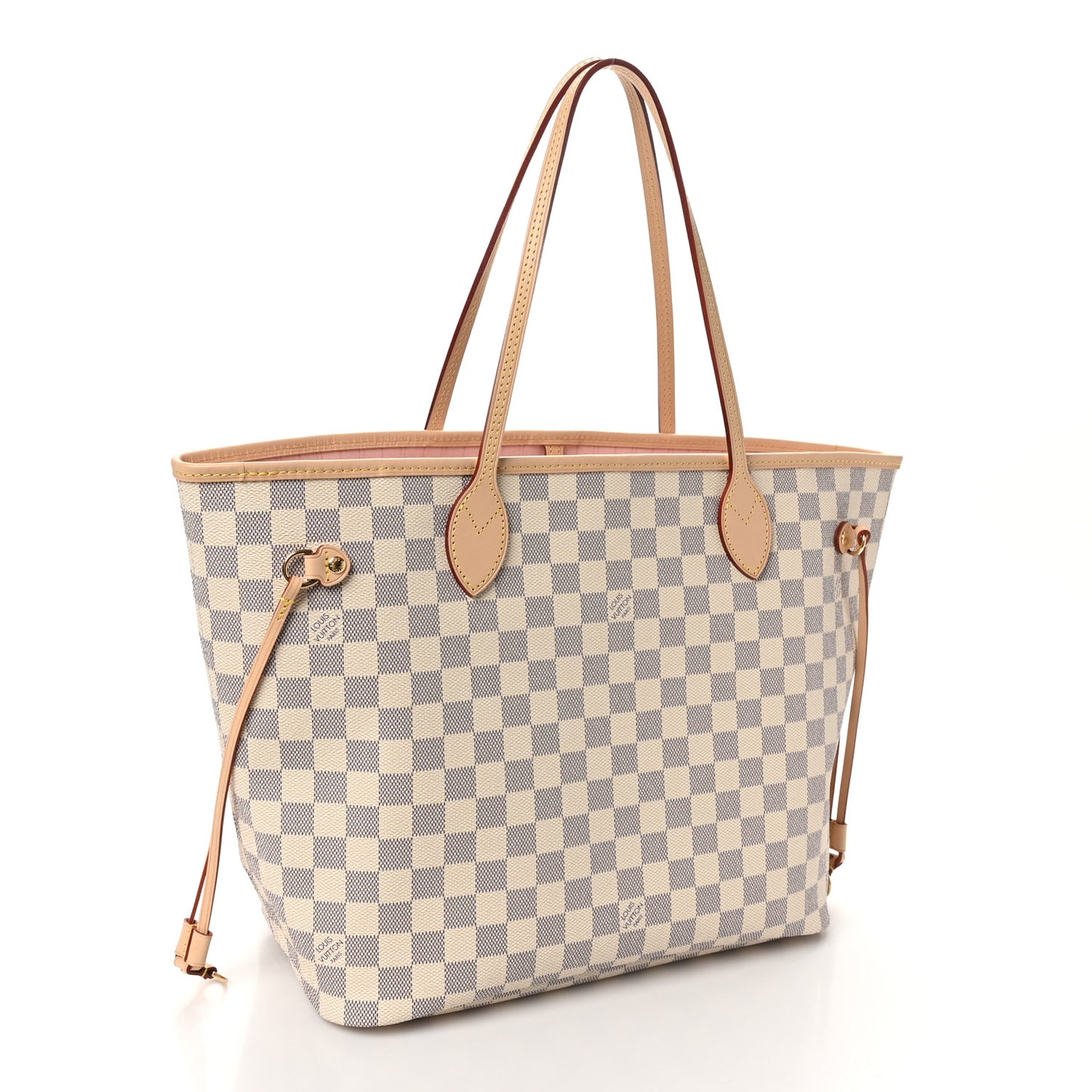 Damier Azur Neo Neverfull MM Rose Ballerine