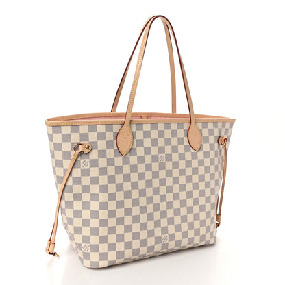 Louis Vuitton Damier Azur Neo Neverfull MM Rose Ballerine 3 of 9