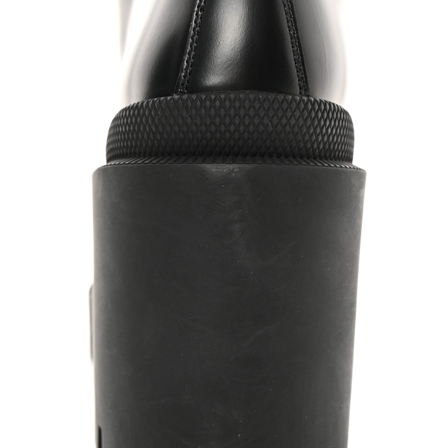 Magnum Calfskin Nappa Quilted Lace Up Ankle Boots 38.5 Black
