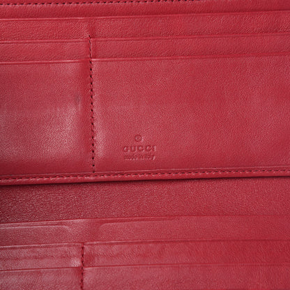 Gucci Microguccissima Interlocking G Continental Wallet Red 8 of 10