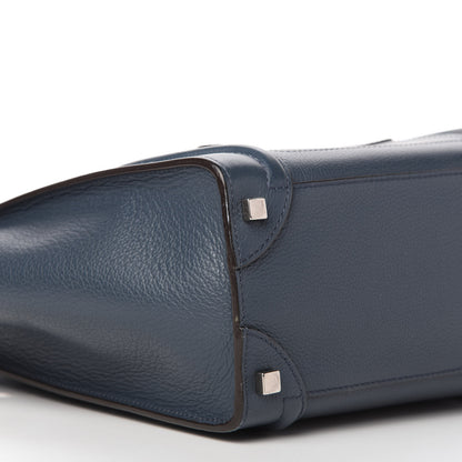 Celine Drummed Calfskin Micro Luggage Orage 6 of 10