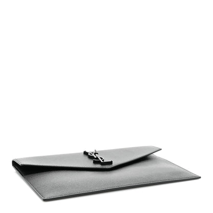 Saint Laurent Grain De Poudre Uptown Pouch Black 4 of 9