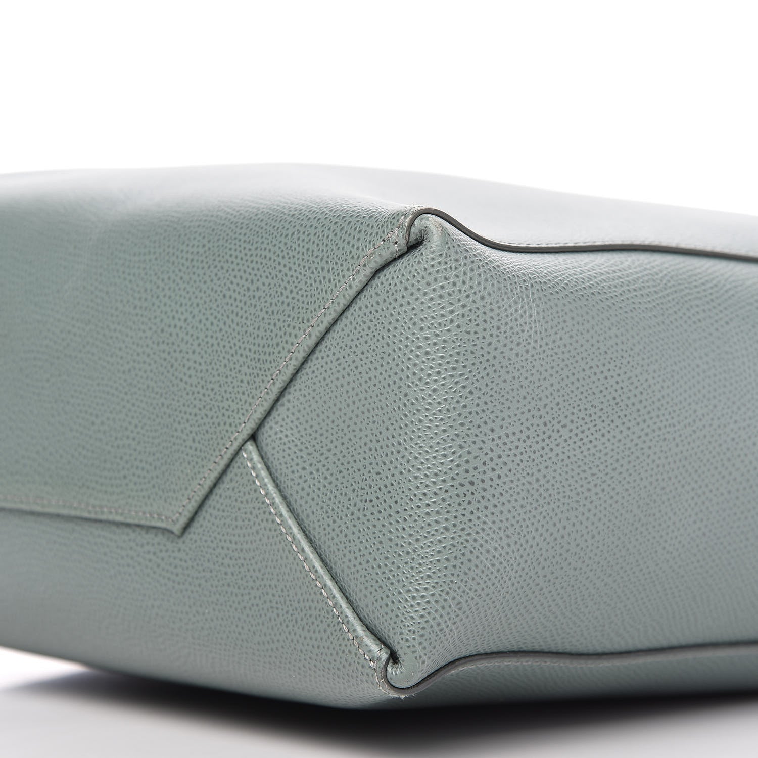 Celine Grained Calfskin Small Vertical Cabas Green 7 of 9