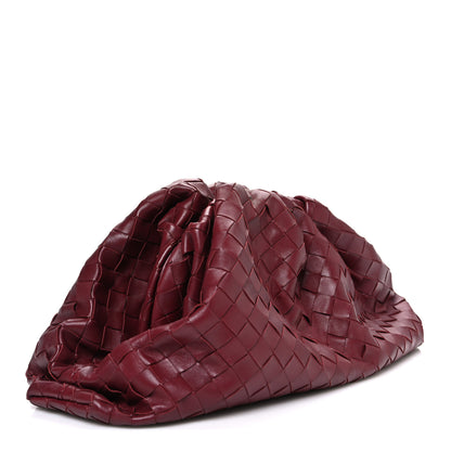Bottega Veneta Nappa Maxi Intrecciato The Pouch Oversized Clutch Bordeaux 3 of 11