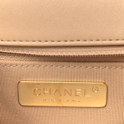 Chanel Lambskin Quilted Medium Chanel 19 Flap Beige 6 of 12