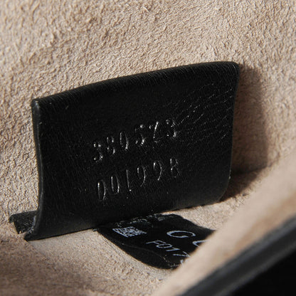 Gucci Suede Lady Web Shoulder Bag Black 7 of 9