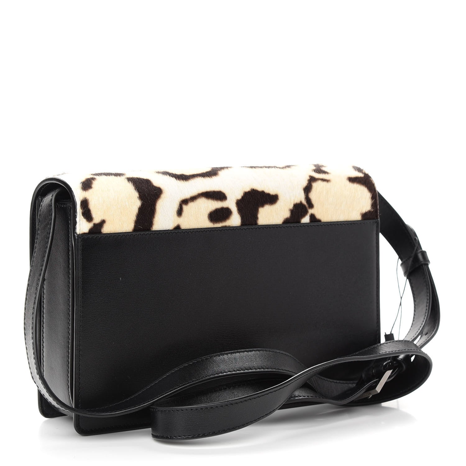 Saint Laurent Pony Hair Leopard Print Calfskin Medium Bellechasse in Beige and Brown 2 of 7