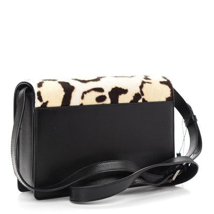 Saint Laurent Pony Hair Leopard Print Calfskin Medium Bellechasse in Beige and Brown 2 of 7