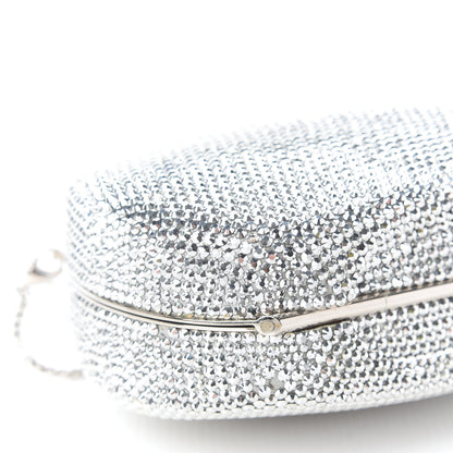 Judith Leiber Crystal Minaudiere Clutch Silver 8 of 12