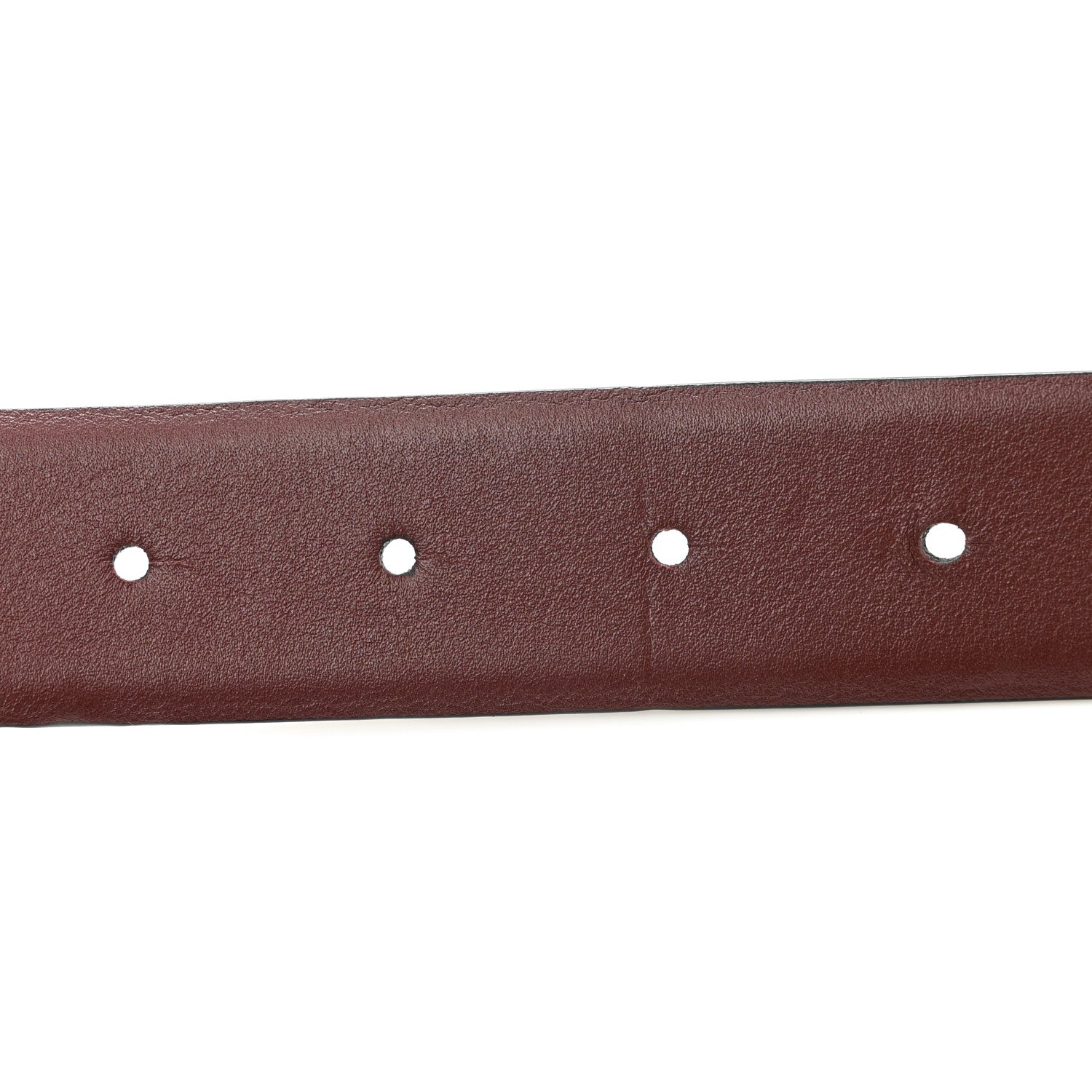 Chanel Calfskin CC Reversible Belt 85 34 Black Burgundy 6 of 9