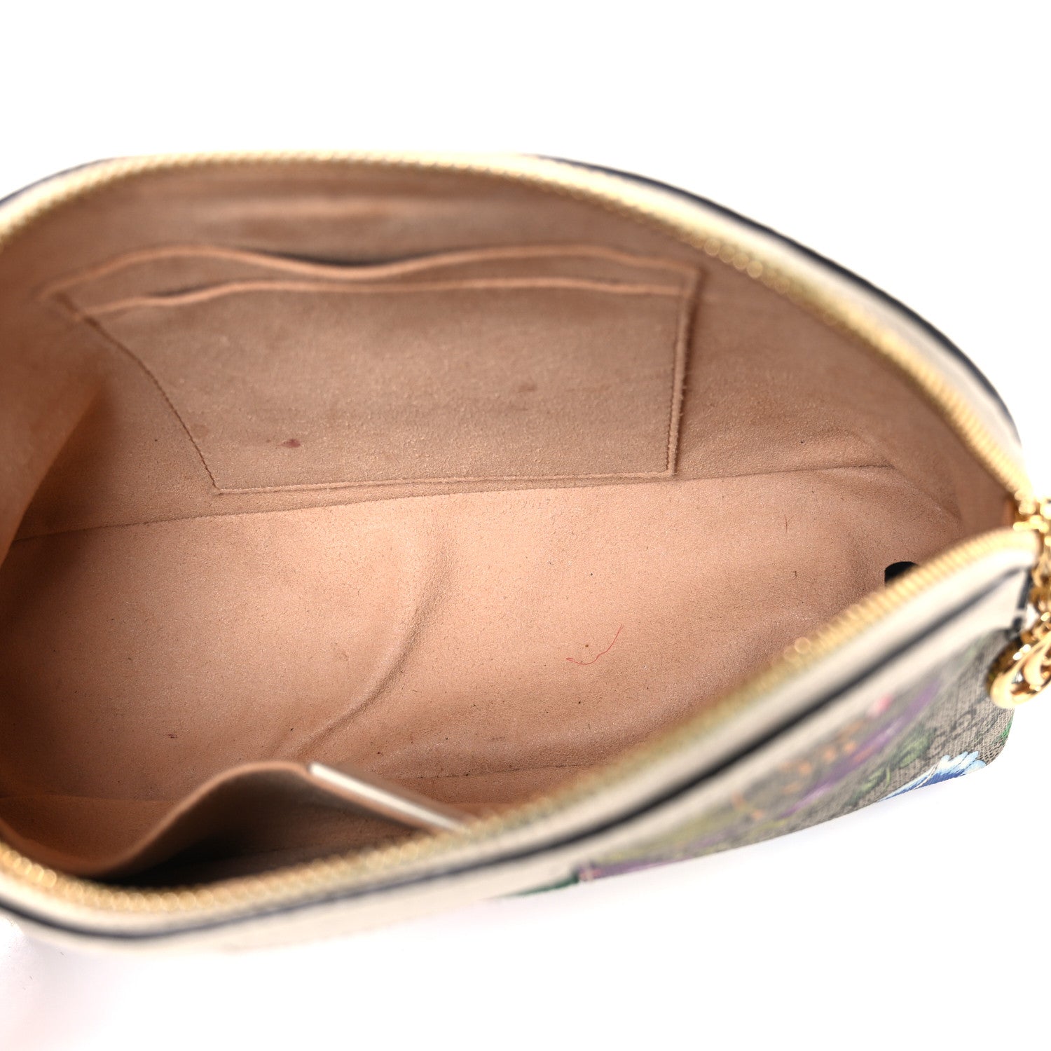 Gucci GG Supreme Monogram Flora Web GG Small Ophidia Dome Shoulder Bag White 5 of 11