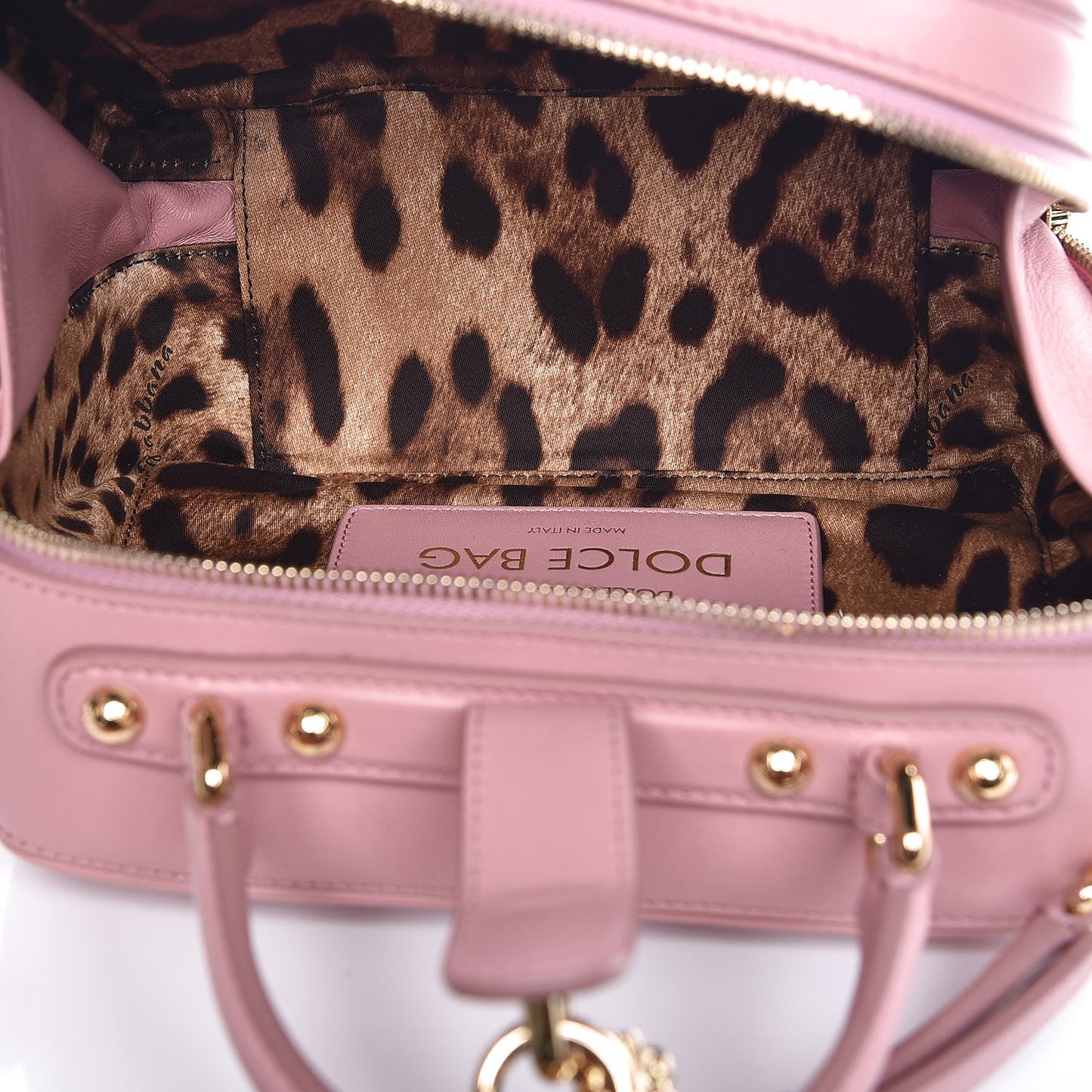 Lambskin Watersnake Embellished Lucia Shoulder Bag Rosa
