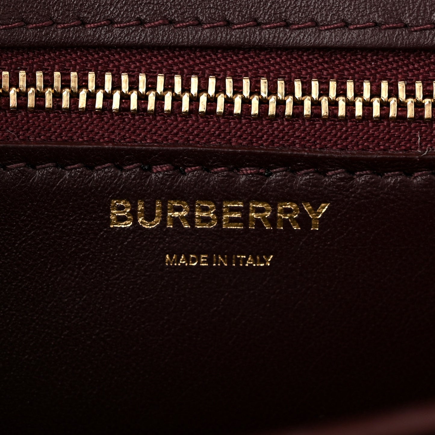 Calfskin Monogram Embossed Small TB Chain Bag Oxblood