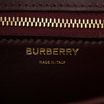 Burberry Calfskin Monogram Embossed Small TB Chain Bag Oxblood 6 of 9