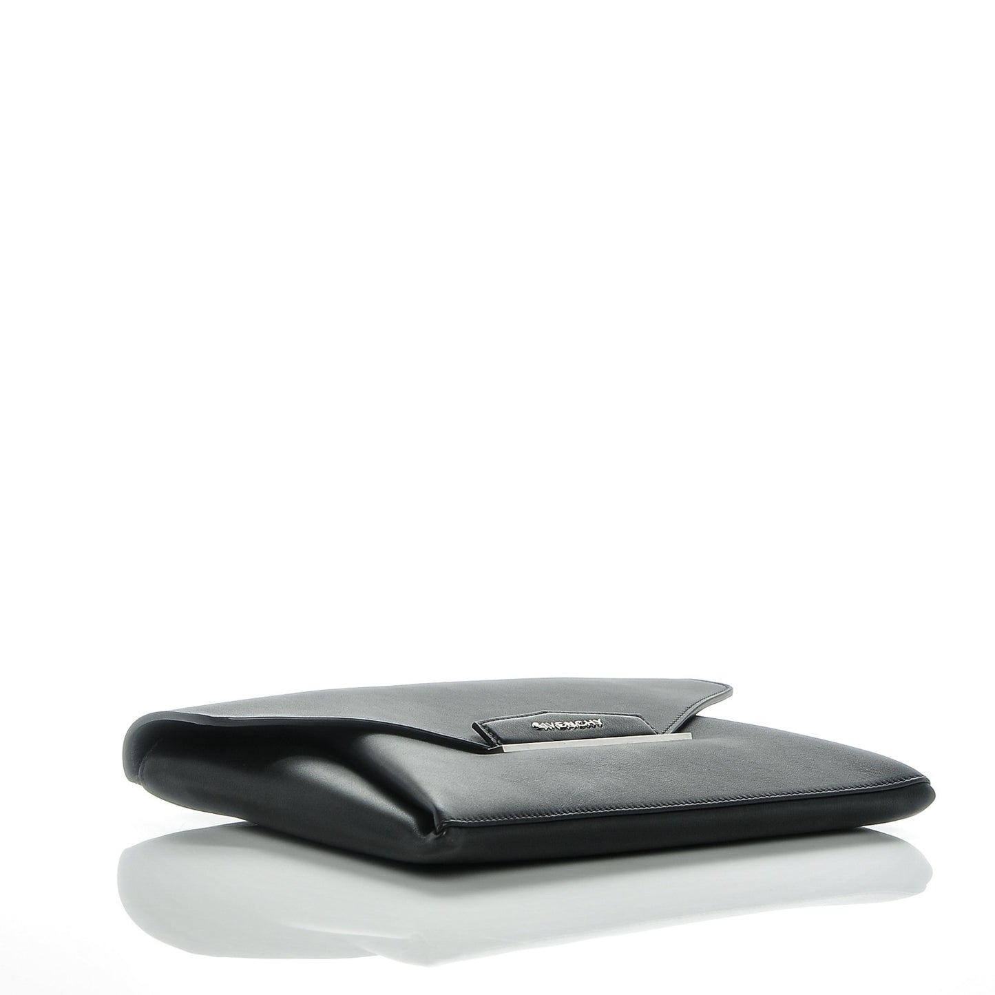 Calfskin Medium Antigona Envelope Clutch Black