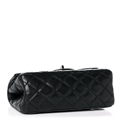 Chanel Iridescent Calfskin Quilted 2.55 Reissue 224 Flap Black 3 of 17