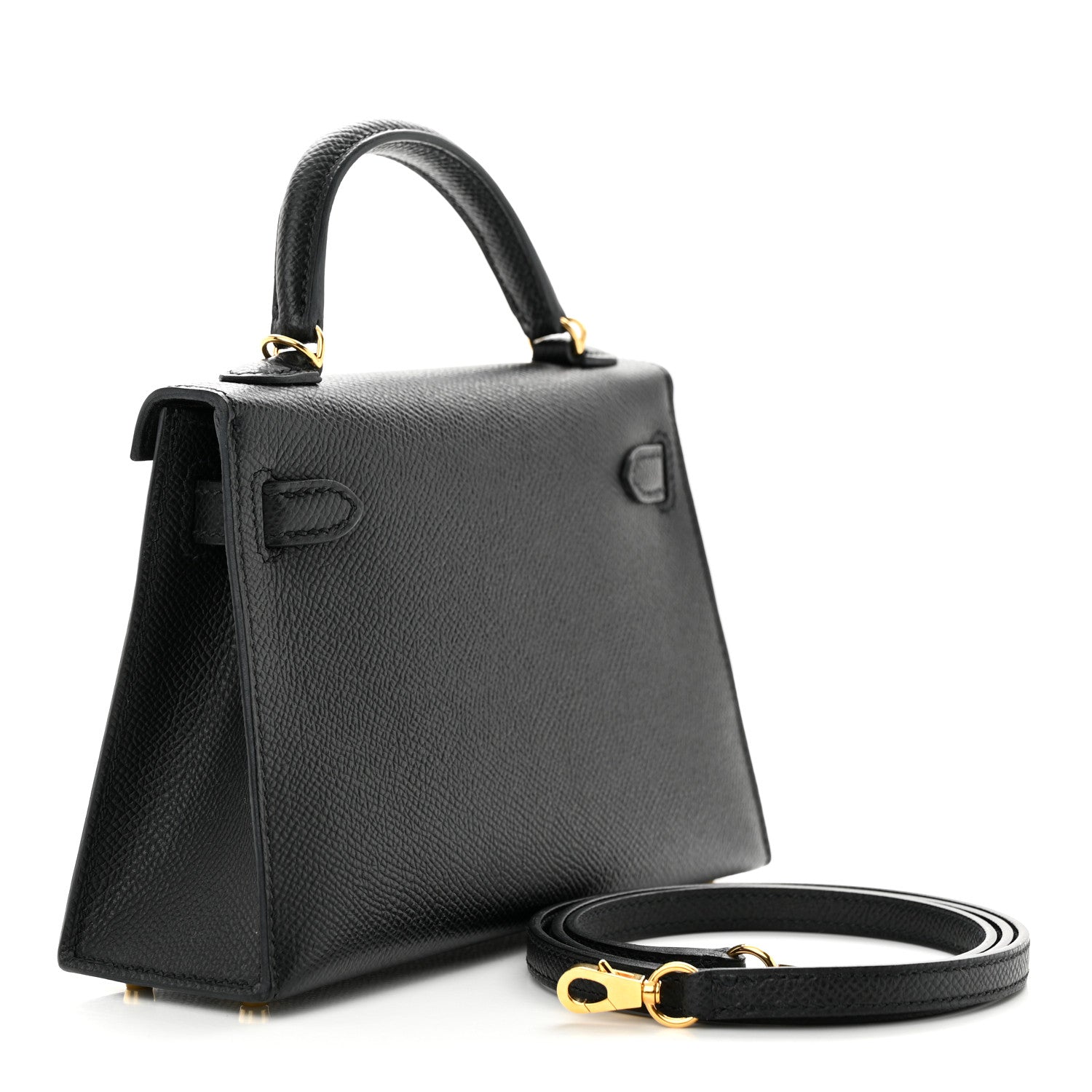 Hermes Epsom Mini Kelly Sellier 20 Black 3 of 11